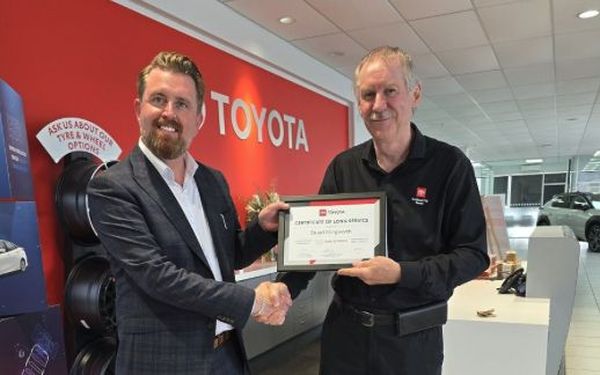 Auckland City Toyota celebrates 25-year service milestone