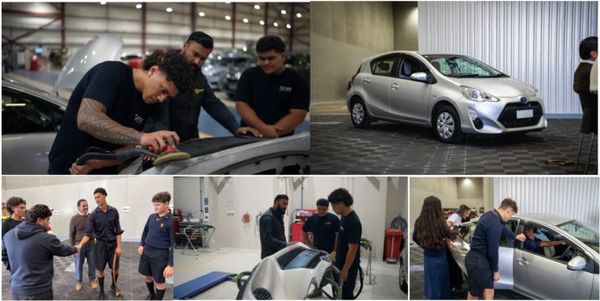 Young apprentices rebuild car to support Māori and Pasifika rangatahi