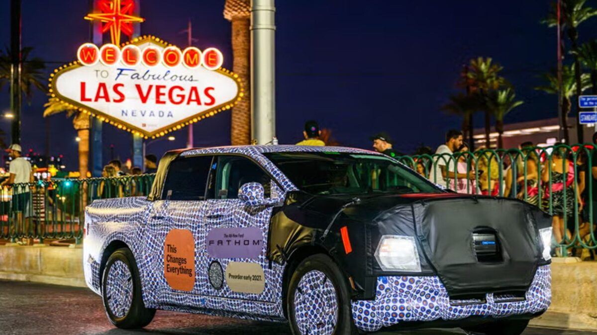 Ford Fathom electric ute hits Las Vegas during hot-weather testing