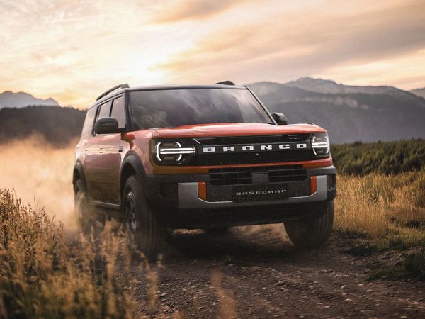 Ford Bronco Basecamp driving off-road