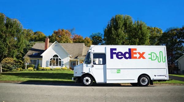 FedEx electric delivery truck