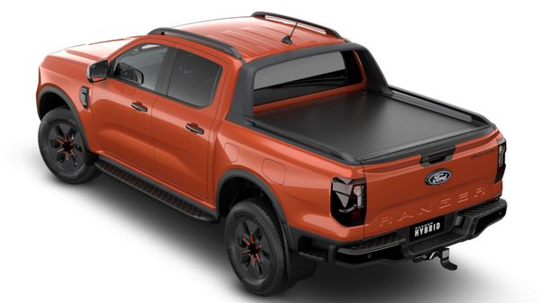 Orange Ford Ranger Hybrid Wildtrak
