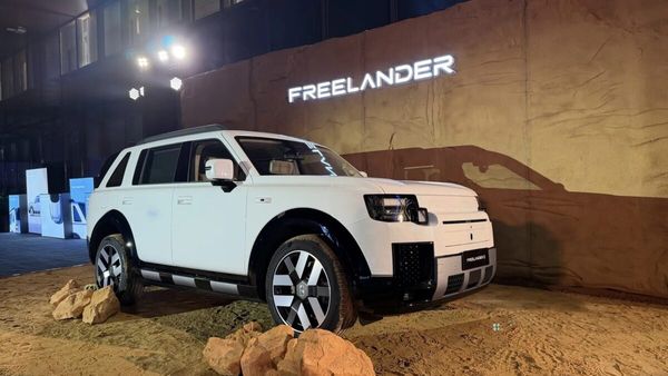 White Freelander 8 on display